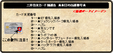 抽選ボードイメージ