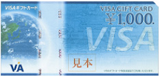 VISAギフトカード 券種 5,000円 1,000円