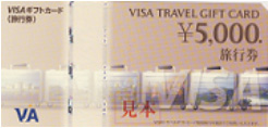 VISAトラベルギフトカード 券種 10,000円 5,000円