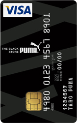 PUMA VISA CARD <BLACK>券面