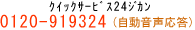 0120-919324（自動音声応答）
