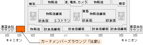 カードメンバーズラウンジ「比叡」（ターミナルビル3階） 