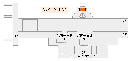 SKY LOUNGE A 地図