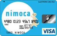 nimoca三井住友VISAカード:カード表面