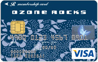OZONE ROCKS VISA カード：表面