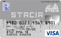 STACIA PITAPA VISAカード:カード表面