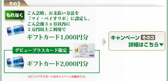 その3 「マイ・ペイすリボ」を選んで、使って、もらおうキャンペーン