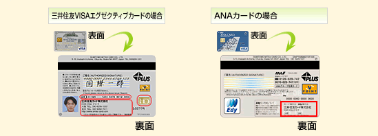 カード裏面にカード発行会社名が記入されています