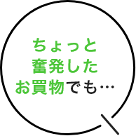 ちょっと奮発したお買い物でも・・・