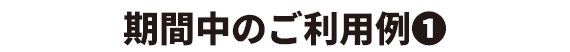 期間中のご利用例1