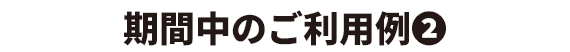 期間中のご利用例2