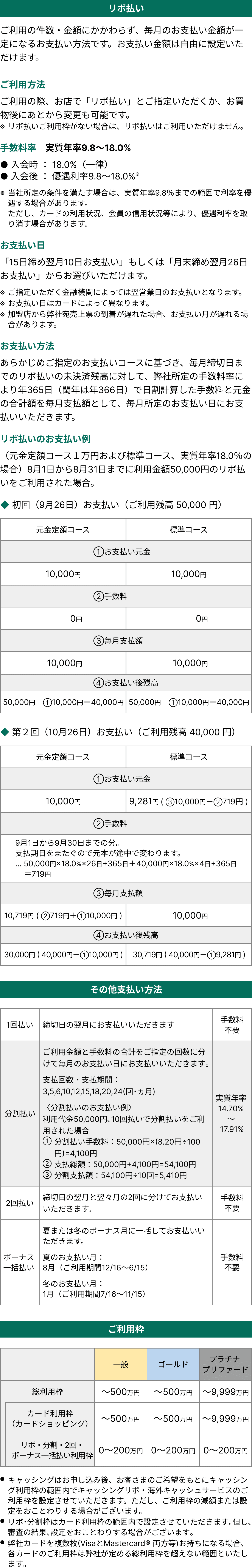 お支払い方法