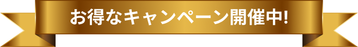 お得なキャンペーン開催中！