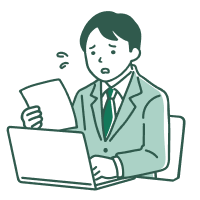 悩む人のイラスト