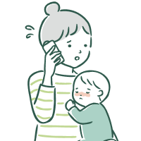 悩む人のイラスト