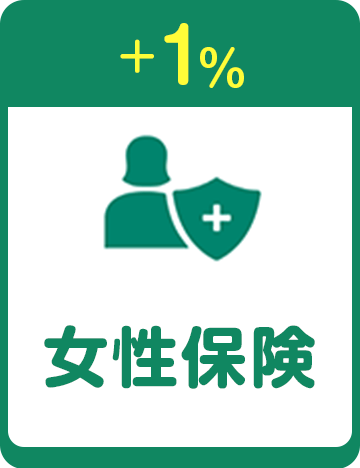 +1% 女性保険