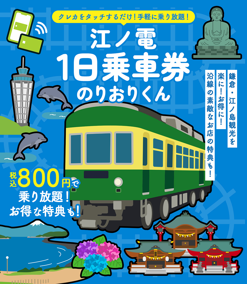 江ノ電1日乗車券のりおりくん