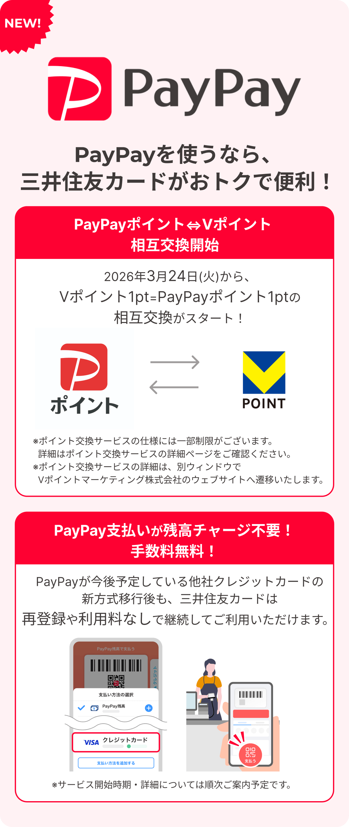 PayPayを使うなら、三井住友カードがおトクで便利！