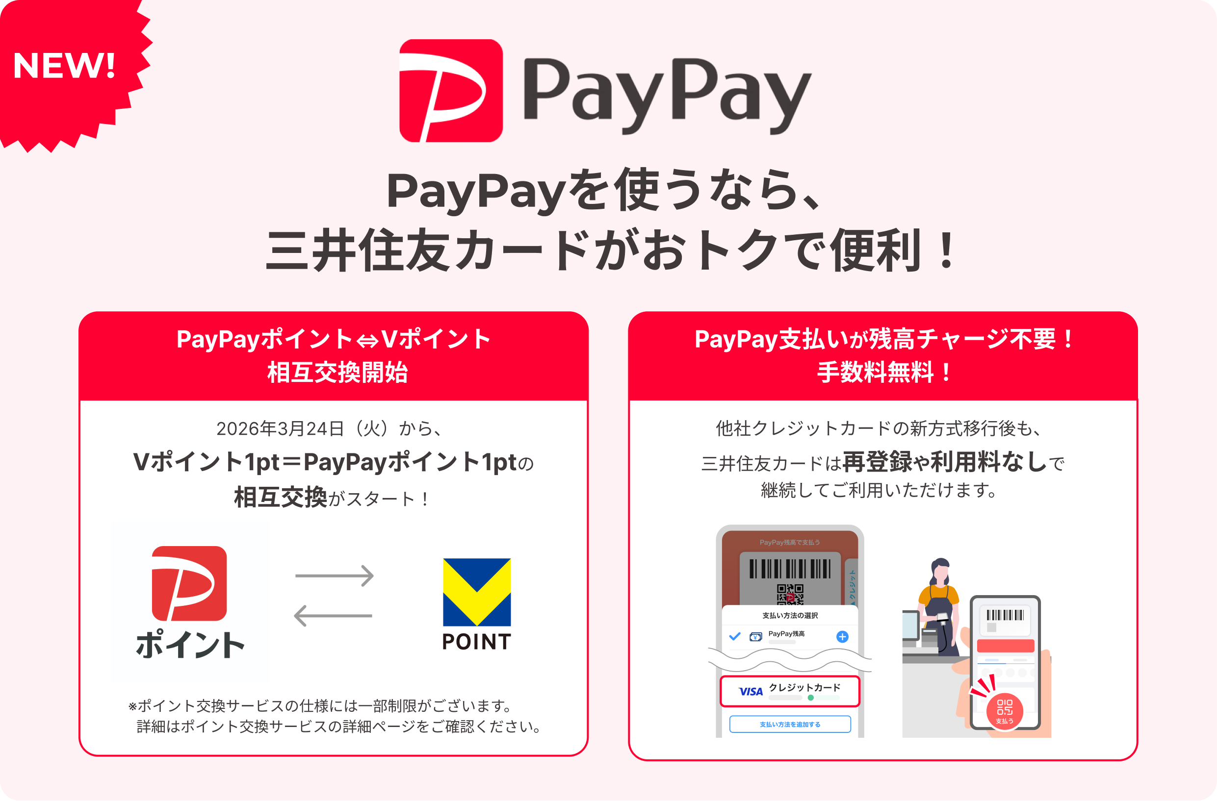 PayPayを使うなら、三井住友カードがおトクで便利！