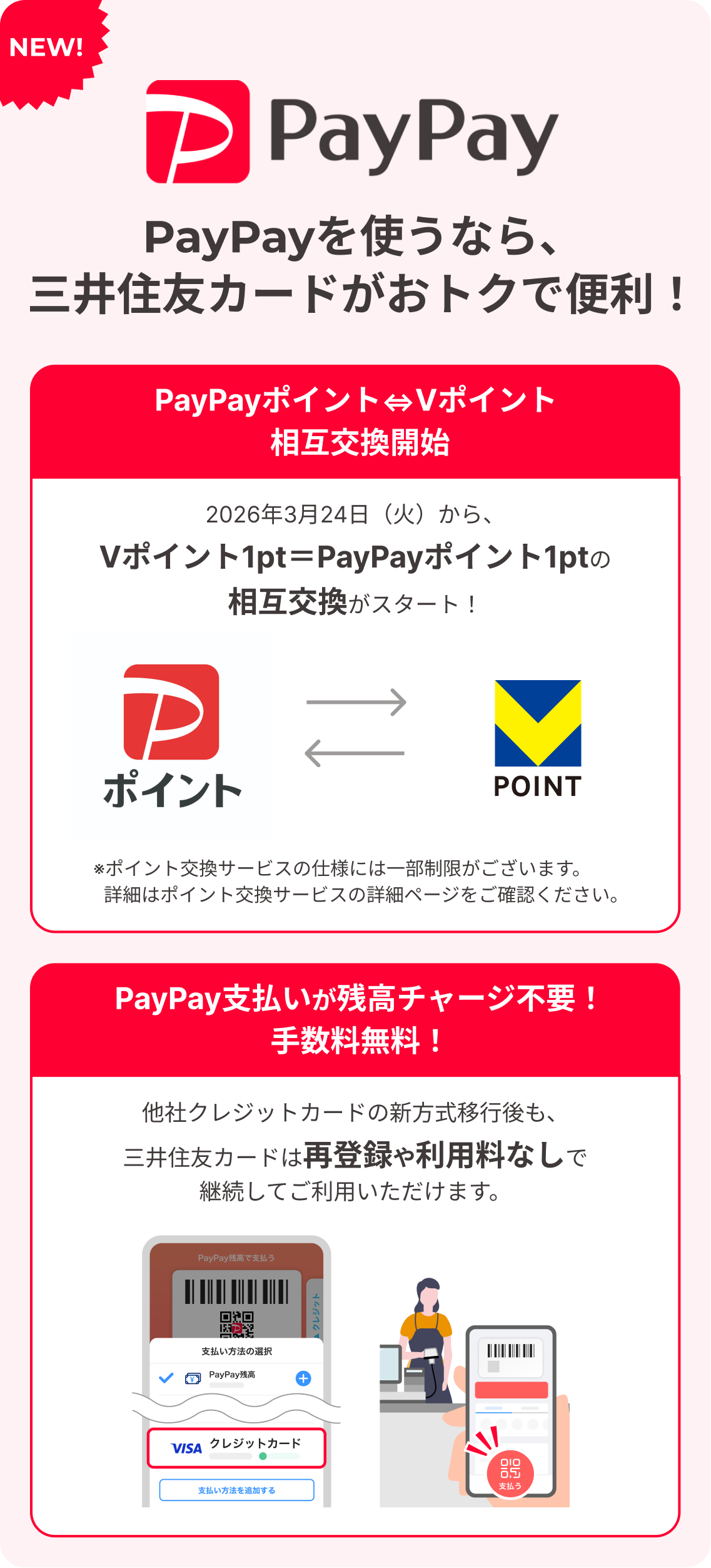 PayPayを使うなら、三井住友カードがおトクで便利！