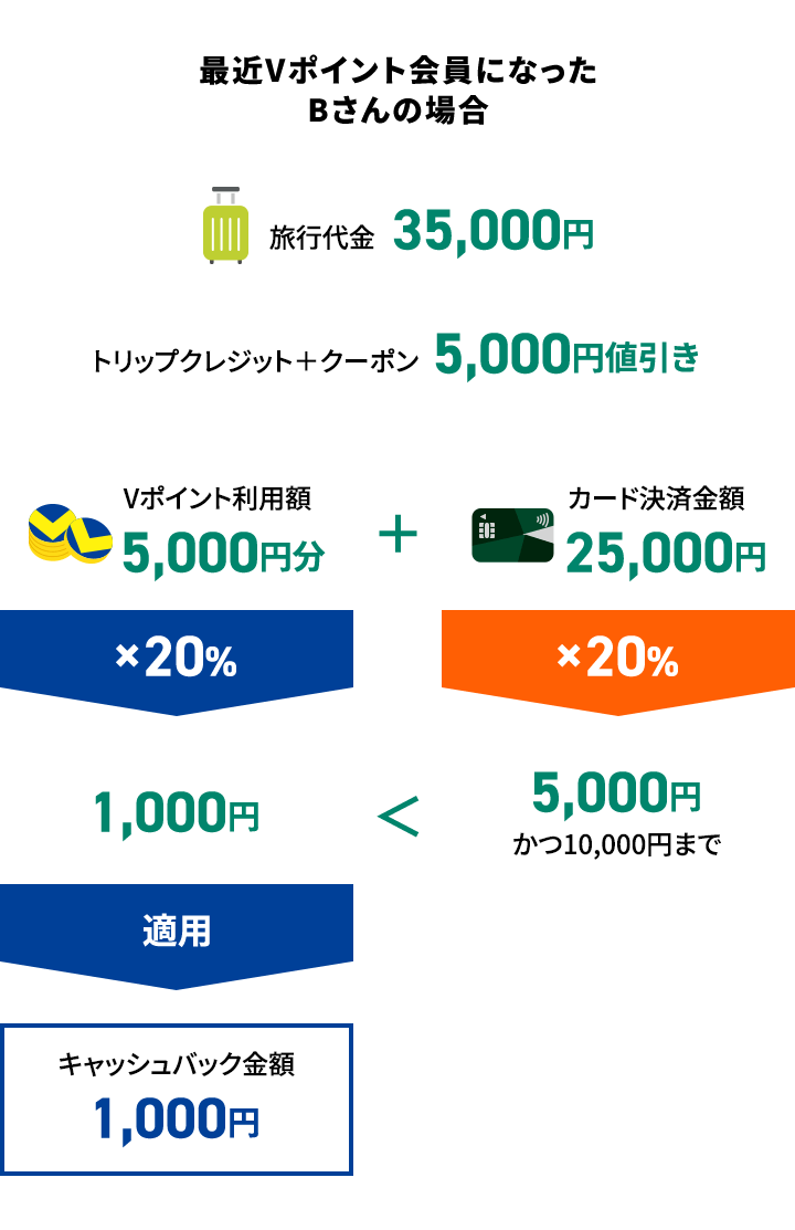 最近Vポイント会員になったBさんの場合