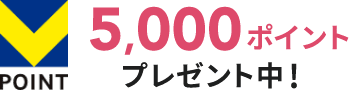 Ｖ POINT 5,000ポイントプレゼント中!