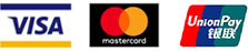 VISA、Mastercard、UnionPay銀聯 ロゴ