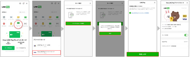 Visa LINE PayvyChJ[hs̎菇