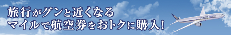 旅行がグンと近くなるマイルで航空券をおトクに購入！