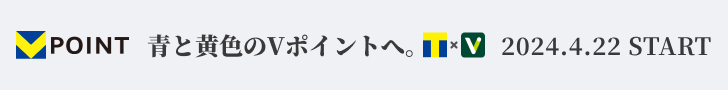 青と黄色のVポイントへ