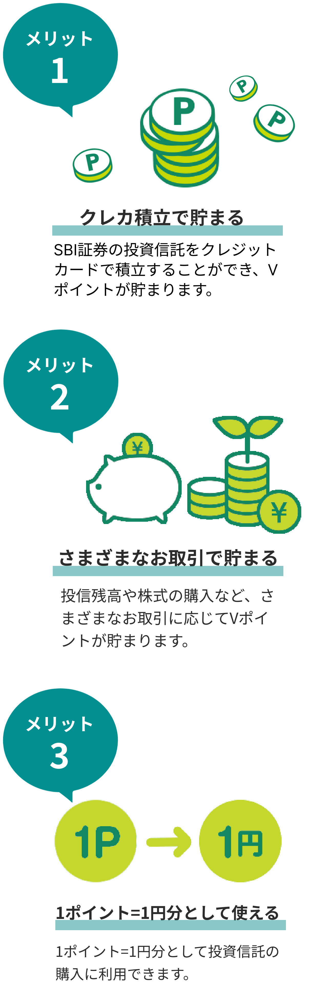 資産運用でもVポイントが貯まる・使えるメリット