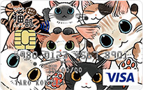 フェリシモ猫部VISAカード（山野りんりんデザイン）
