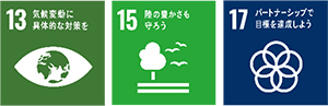 SDGs3つのゴール イメージ