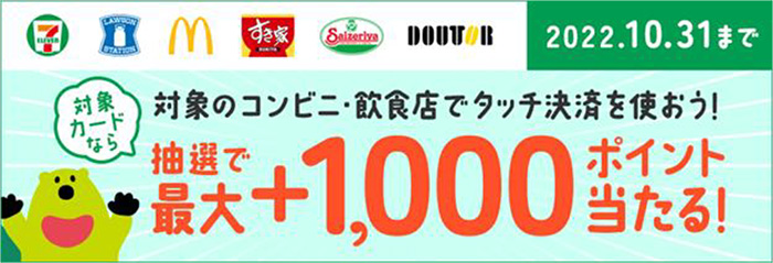 最大1,000ポイント還元キャンペーン！イメージ