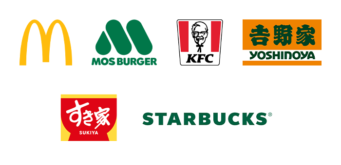 モバイルオーダー対象加盟店　イメージ