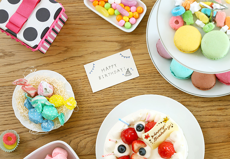 誕生日のお祝いのプレゼントに