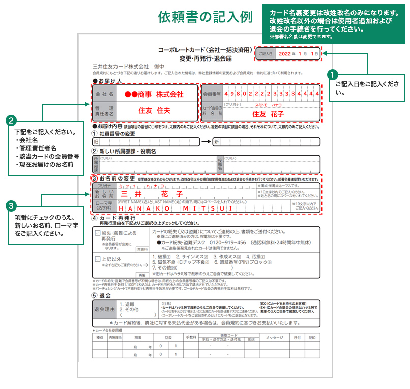 依頼書　イメージ