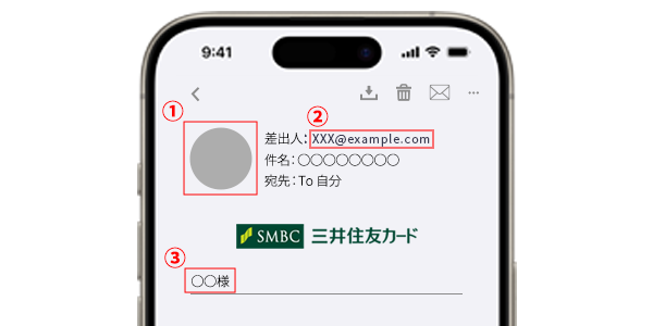 不審なメールの見分け方 イメージ