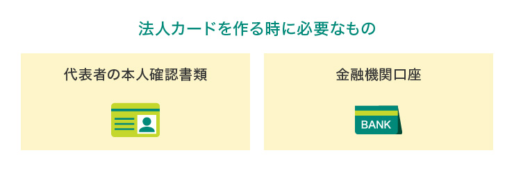 法人カードを作る時に必要なもの
