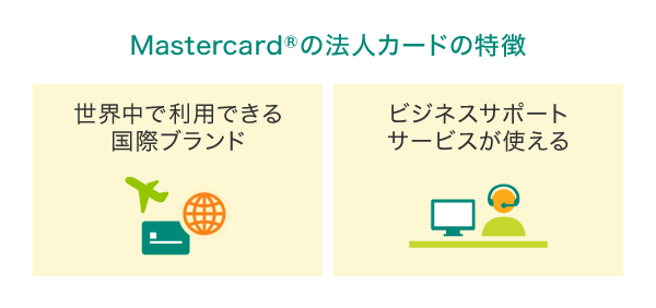 Mastercard®の法人カードの特徴