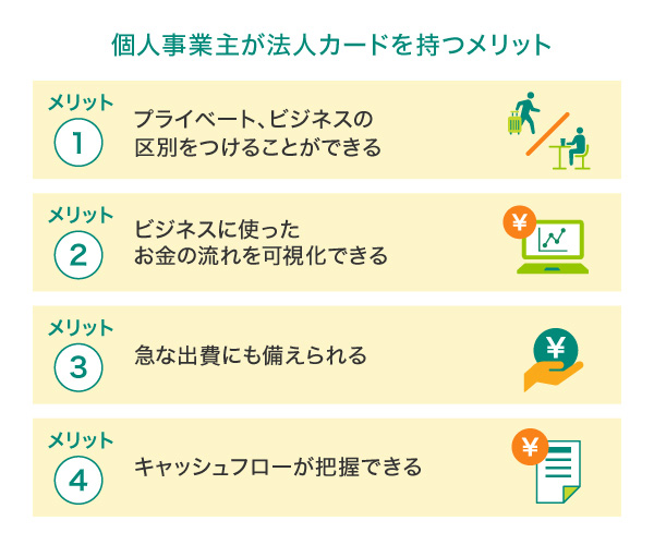 個人事業主が法人カードを持つメリット