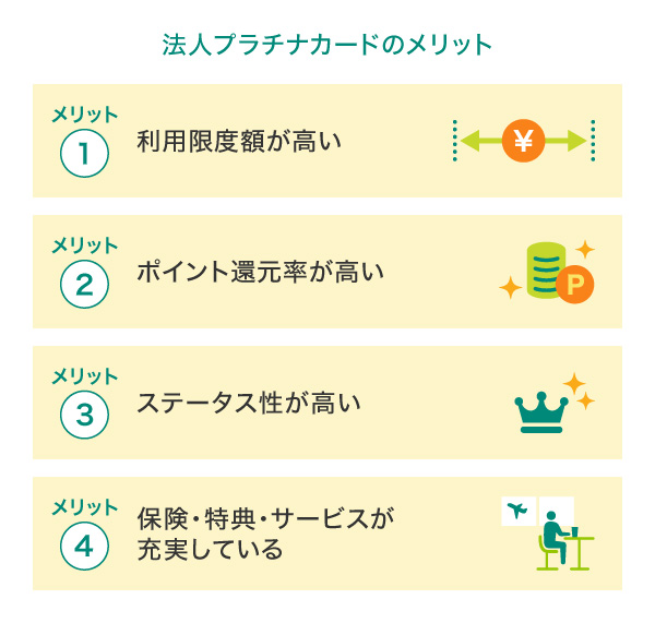 法人プラチナカードのメリット