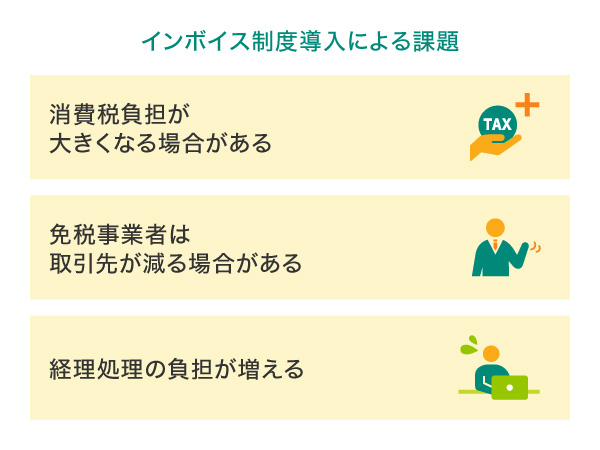 インボイス制度導入による課題