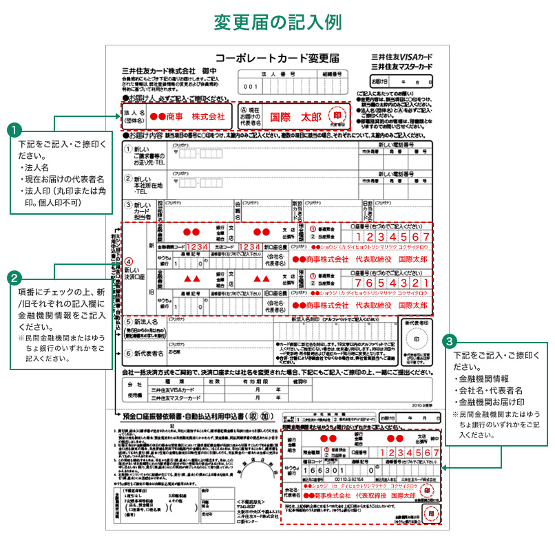 依頼書の記入例