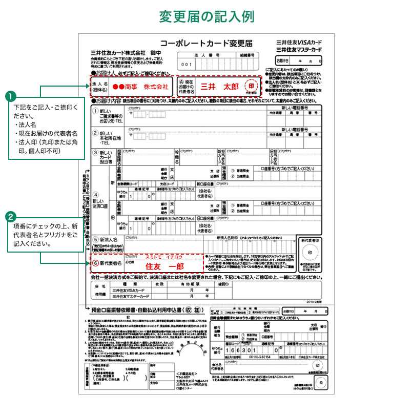 依頼書の記入例