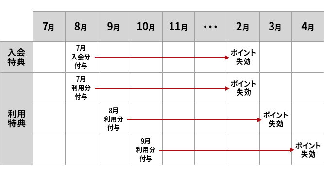 Vポイント期限 表