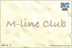 M-line club（ロゴ） QUOカード イメージ