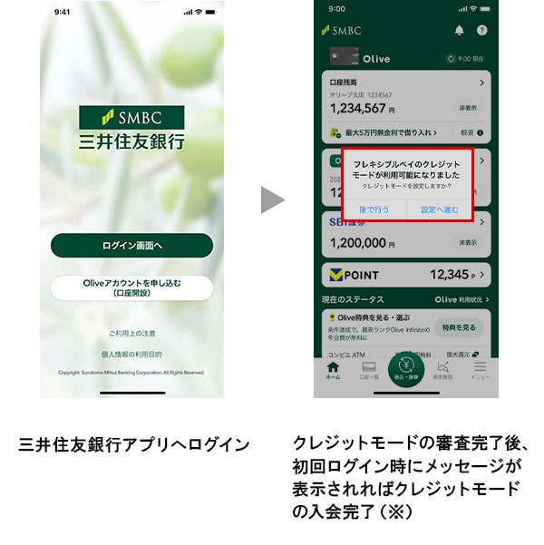 クレジットモード　イメージ