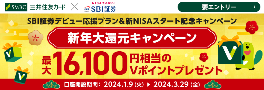 SBI証券口座開設プラン＆NISAでさらにポイントアップ！証券取引キャンペーン