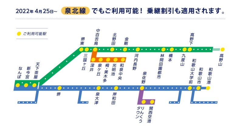 Visaのタッチ決済乗車対象駅マップ